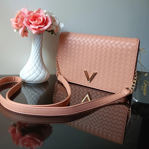 Crossi new york bag, crossbody, new with tags, coral color. - Picture 1 of 12
